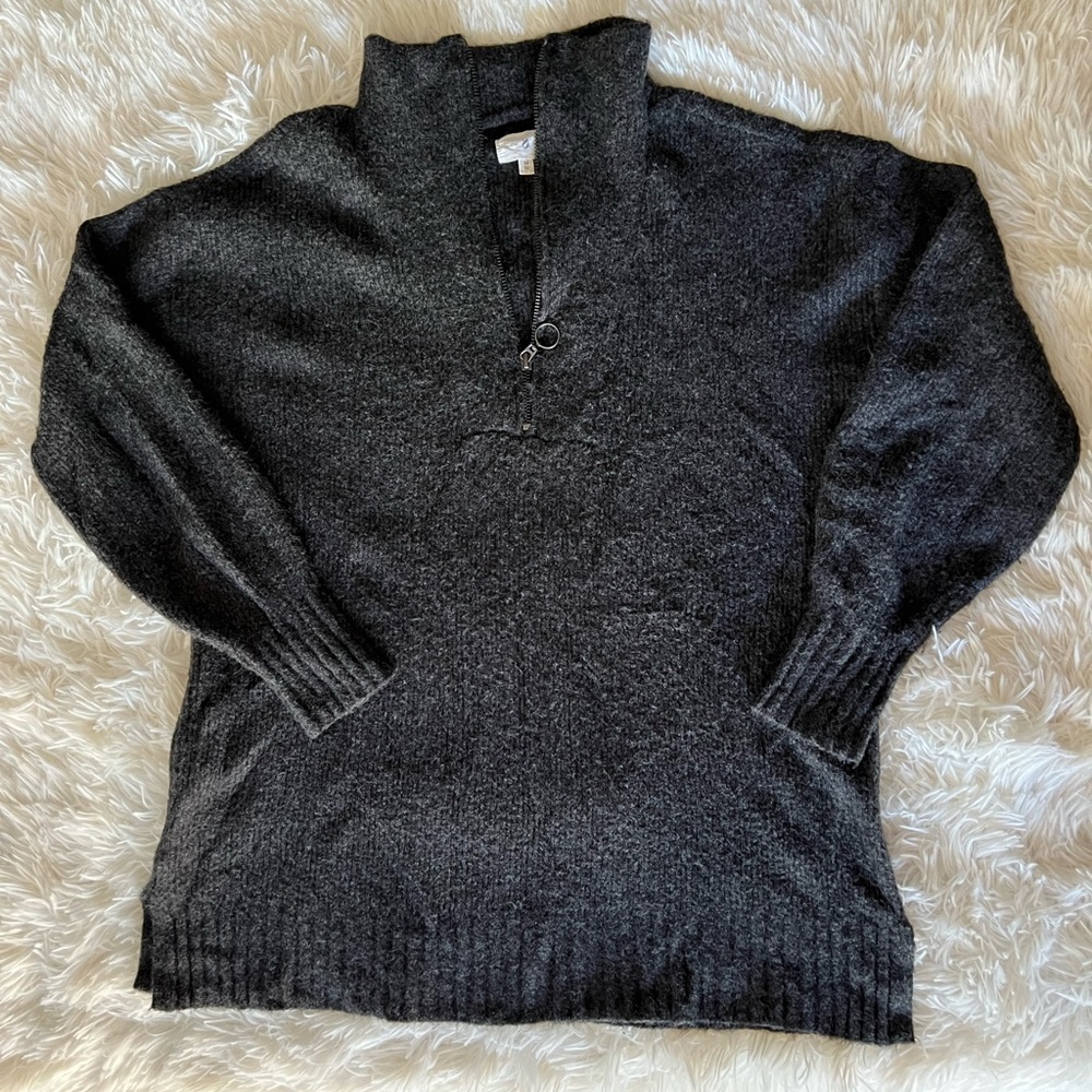 1/4 Zip Up Sweater Lou & Grey Size Medium
